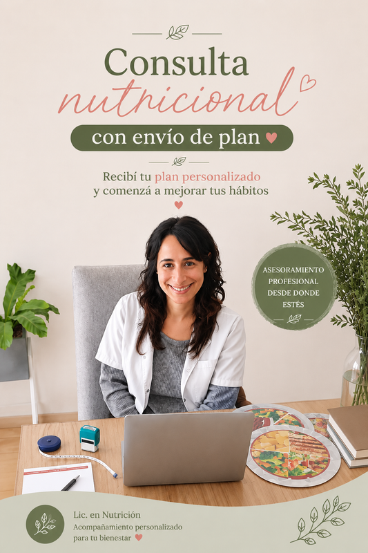 Consulta de Nutrición online + plan 🌿