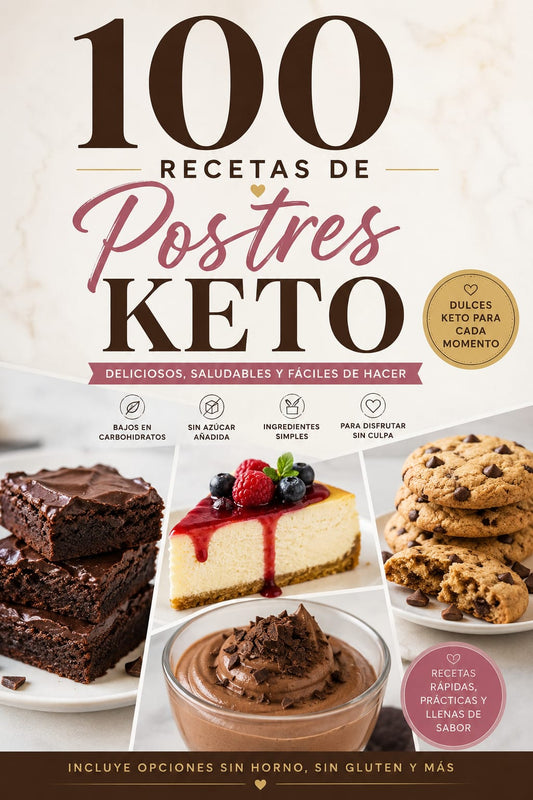 100 Recetas Keto Dulces 🍰